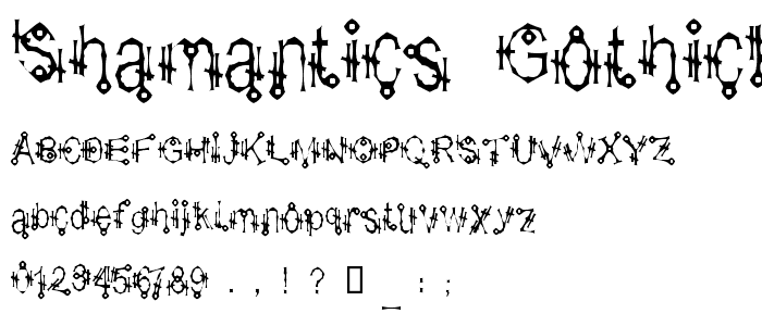 Shamantics Gothick font